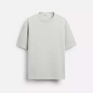 Zara Mens Soft Ribbed Short Sleeve T-Shirt